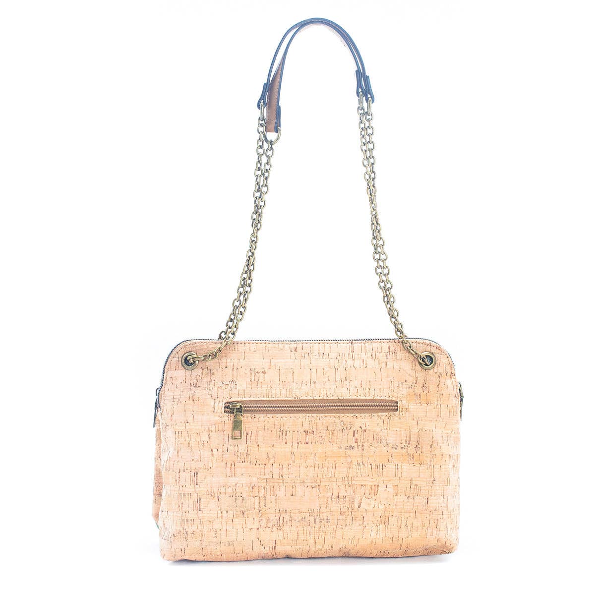 Messenger Patterned Natural Cork bag