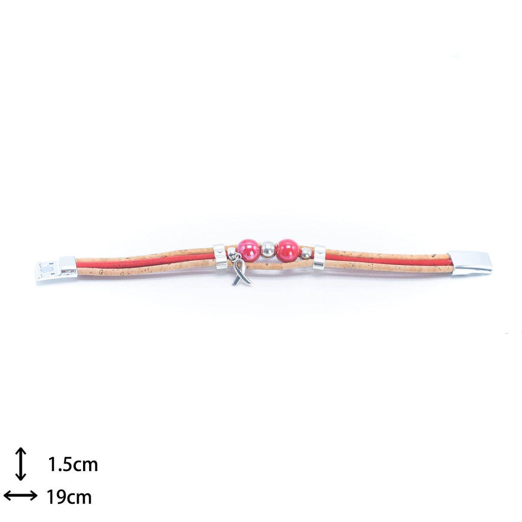 Beaded Handmade Cork Bracelet