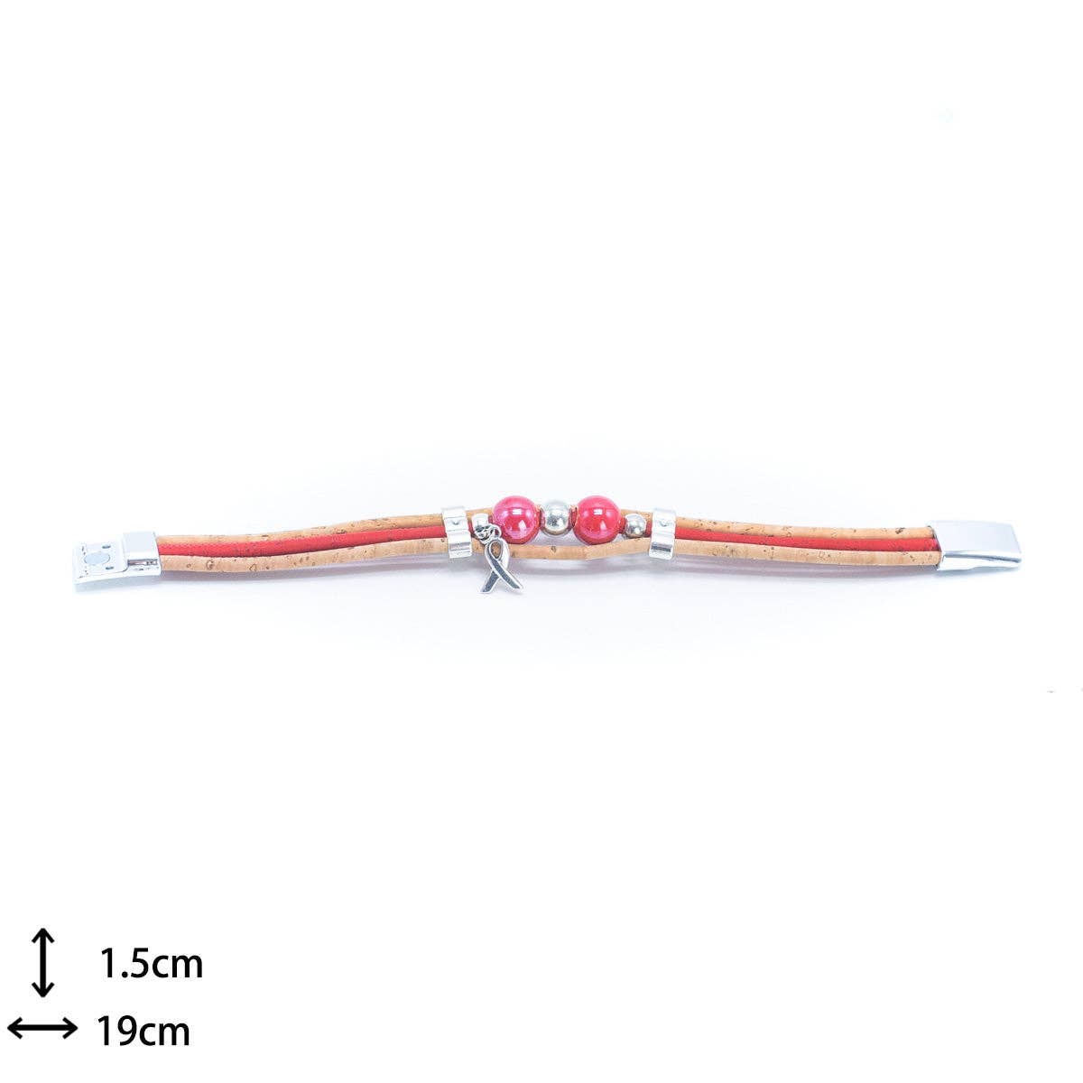 Beaded Handmade Cork Bracelet