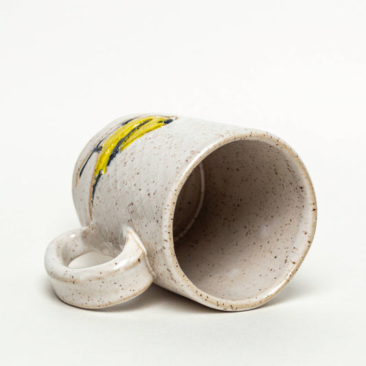 Goldfinch Pattern White Mug
