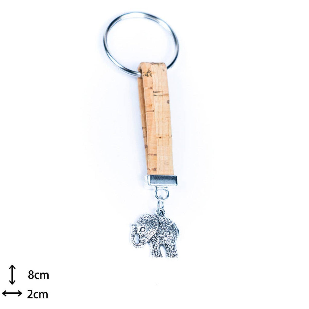 Elephant Cork handmade keychains