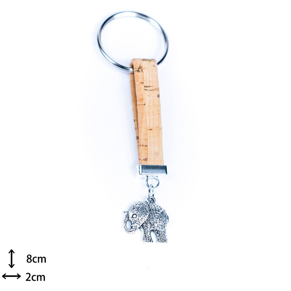 Elephant Cork handmade keychains