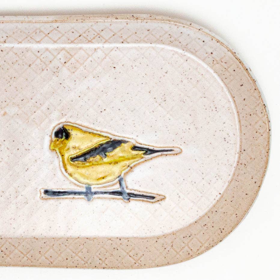 Goldfinch Ceramic Platter
