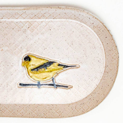 Goldfinch Ceramic Platter