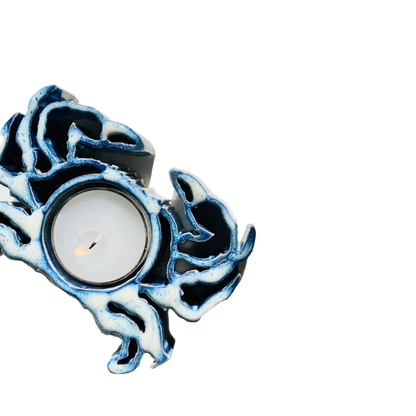 Crab Tealight Holder - Stoneware Pottery