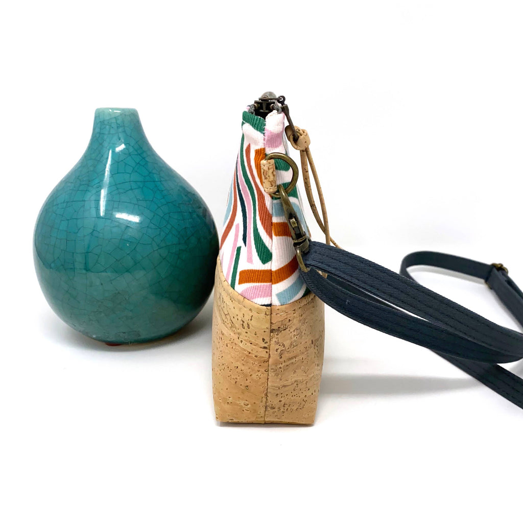Sky Show Organic Cotton & Cork Crossbody