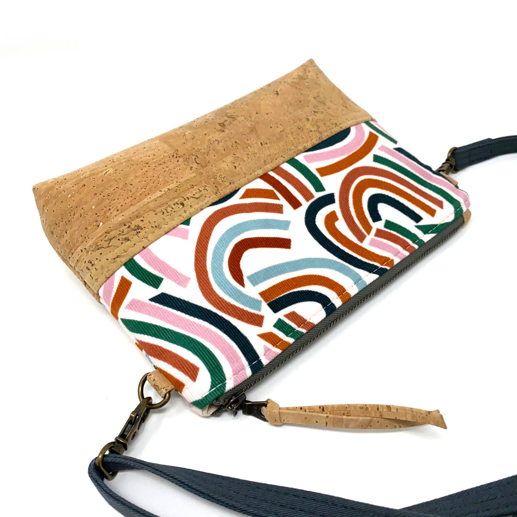 Sky Show Organic Cotton & Cork Crossbody