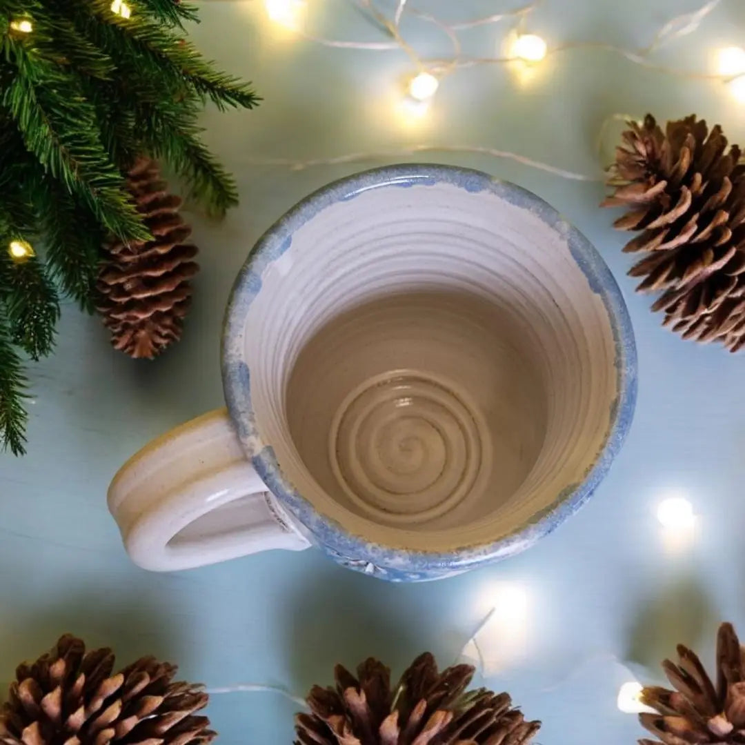 Carved Snowman Mug