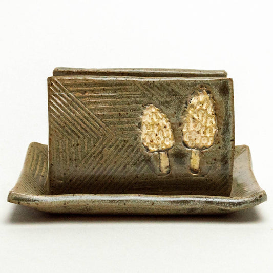 Morel Mushroom Ceramic Sponge Holder