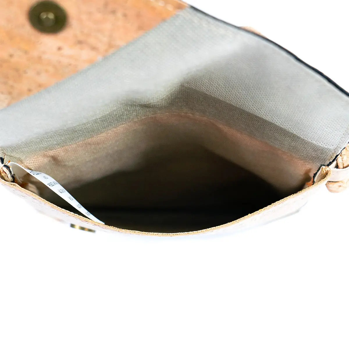 Geometric Cut Style Cork Crossbody Bag