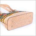 Mosaic pattern Cork hand bag