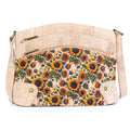 Multi-Pocket Cork Crossbody Bag with Adjustable Shoulder Strap