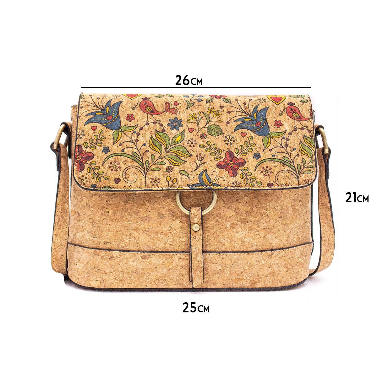 Cork crossbody classic pattern