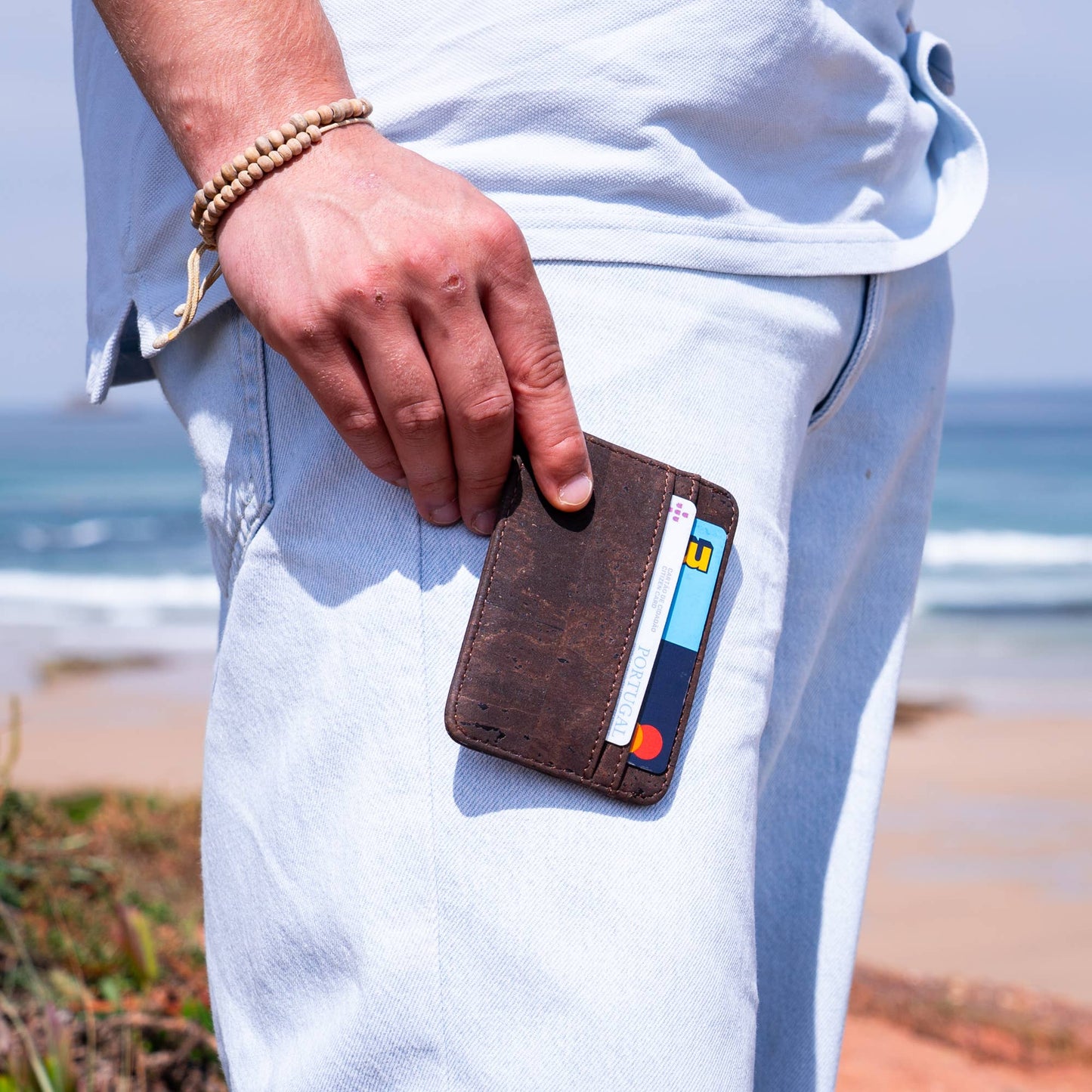 Men's RFID-Blocking Cork Card Wallets