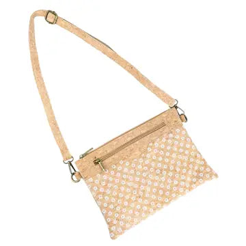 Printed Natural Cork Crossbody Bag & Clutch