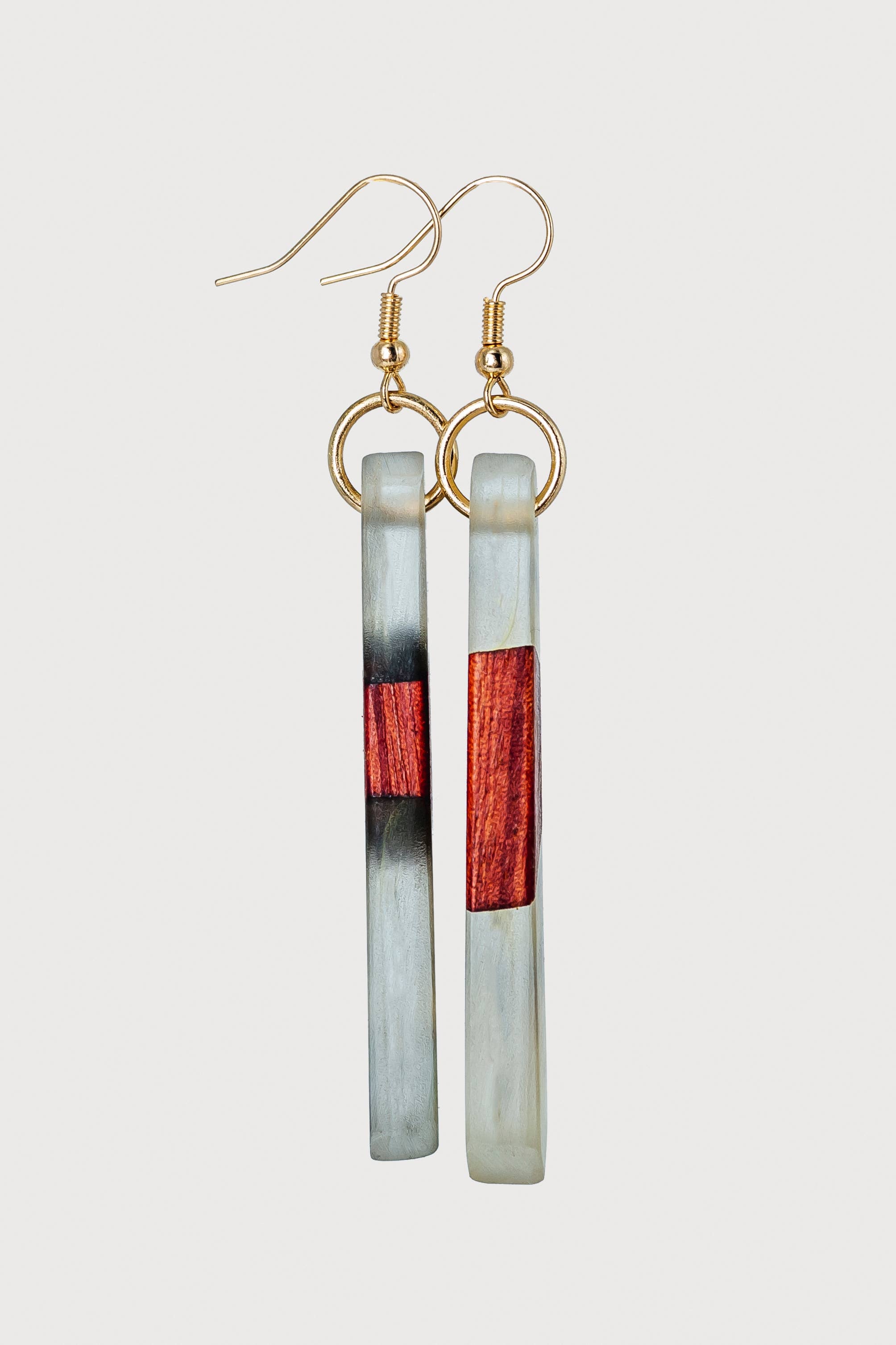 Remi Wooden & Resin Earrings