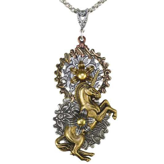 Unicorn Steampunk Necklace