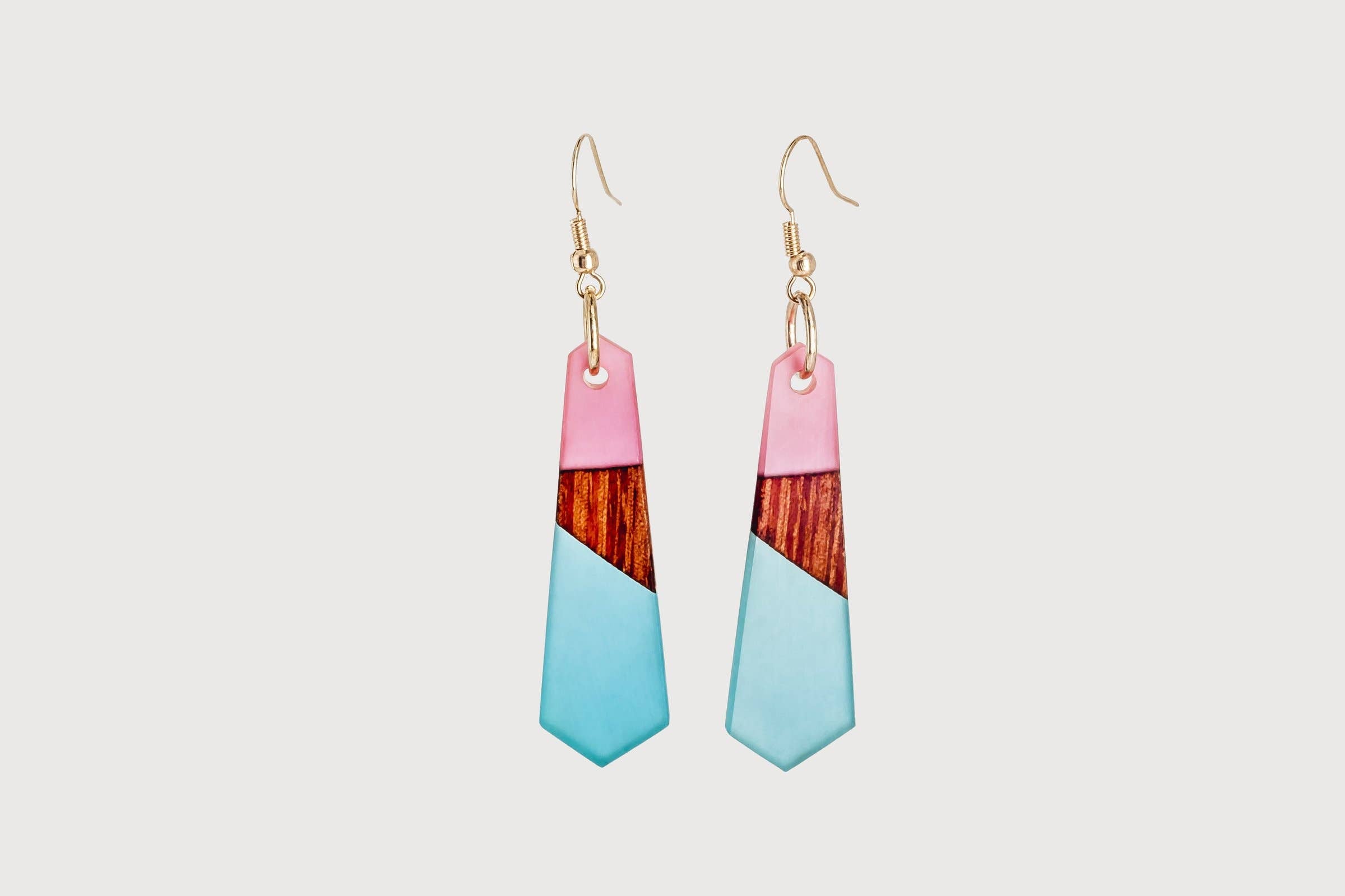 Angelica Wooden & Resin Earrings