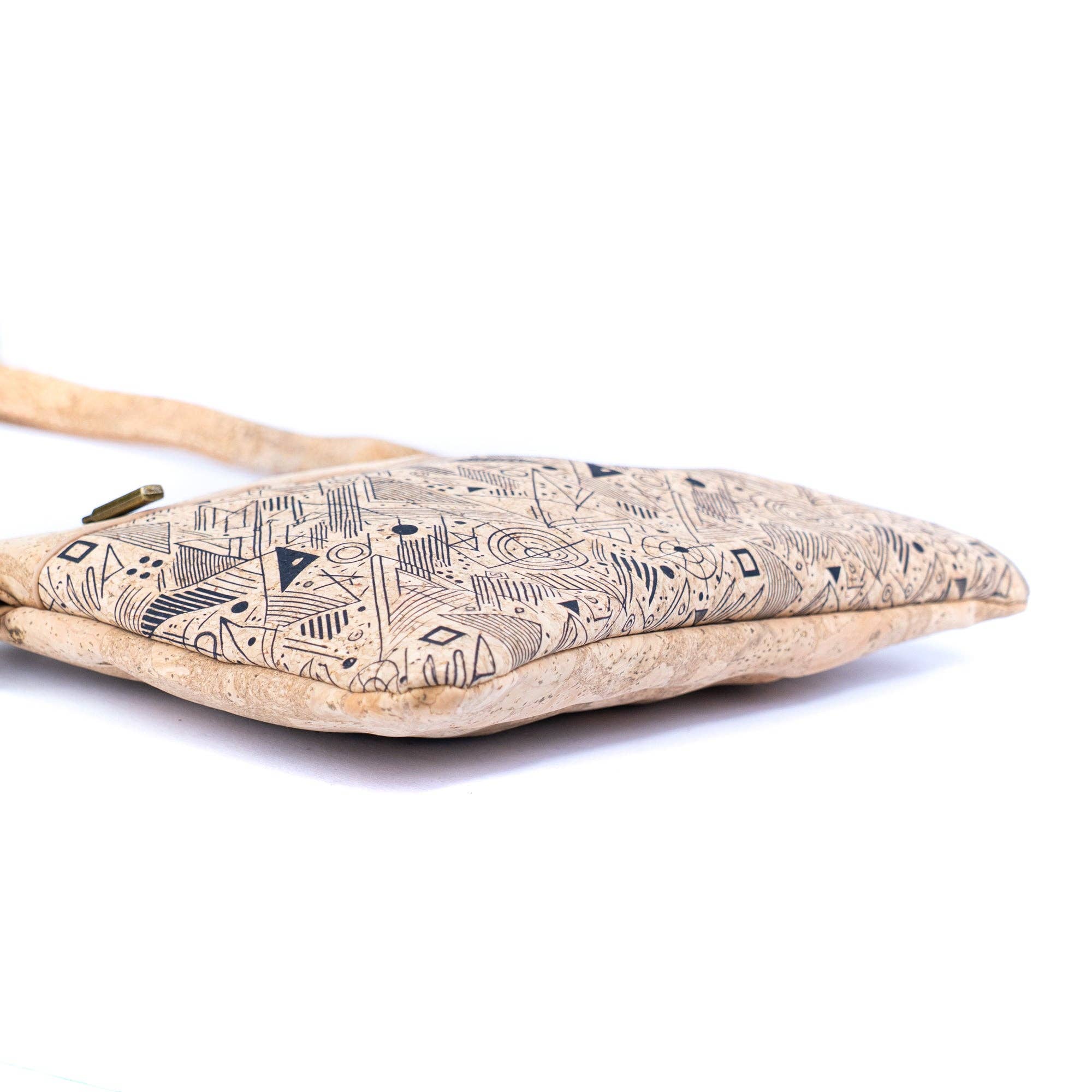 Printed Natural Cork Crossbody Bag & Clutch