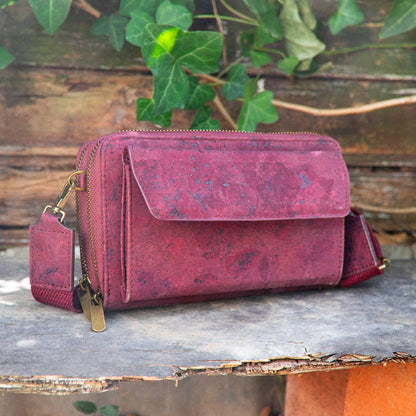 Front Pocket Cork Crossbody Wallet & Mobile Phone Bag