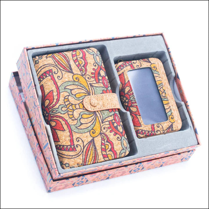 Gift Box 2-Piece cork wallet set