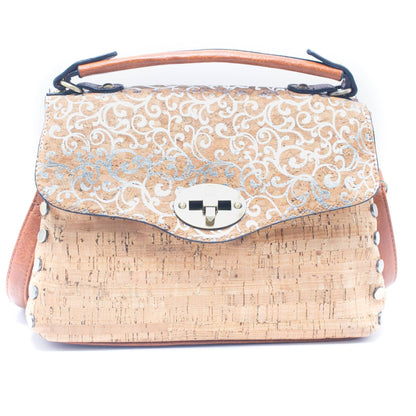 Mosaic and Floral Prints Crossbody cork Bag - MBC