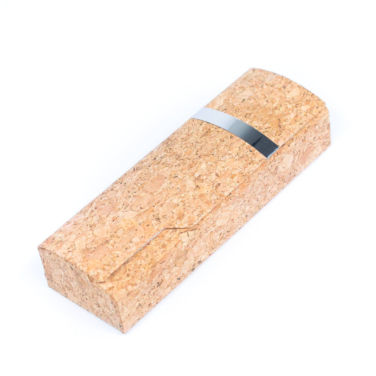 Printed cork glasses case with magnet closure