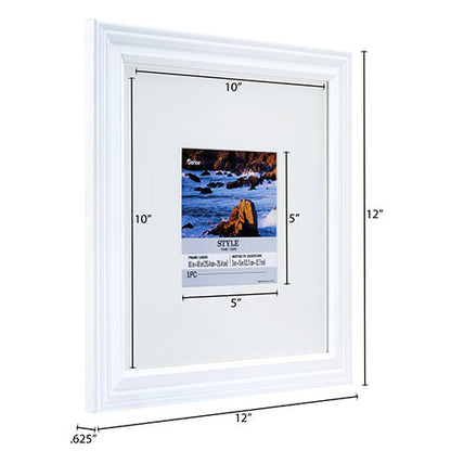 10 x 10 Picture Frame: White, 12.01 x 12 inches