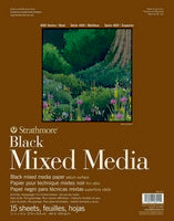 Strathmore Mixed Media Toned Black Paper Pad 400 Series