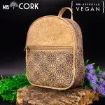 Clover pattern cork backpack