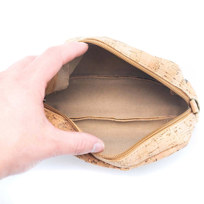 Cork pencil large case pouch