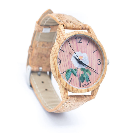 Natural Cork Strap fashion Watch