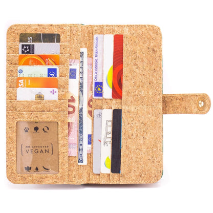 Shimmer Cork Wallet with Magnetic closure