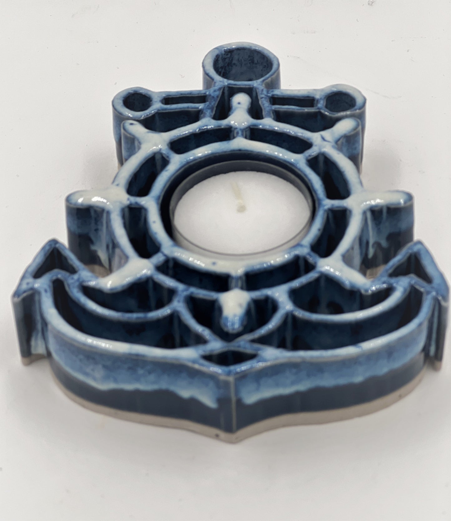 Anchor Tealight Holder - Stoneware Bay Pottery