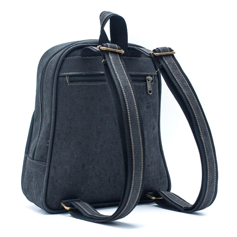 Black cork with color backpack