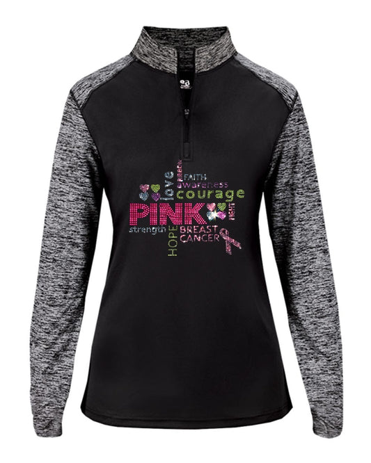 BCA Performance Pullover with Rhinestone Collage