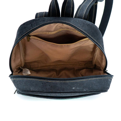 Black cork with color backpack