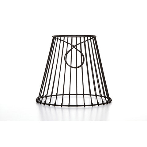 Cleveland Vintage Lighting™ Clip-on Lampshade - Wire - Black - 8 x 7 x 4.5 inches