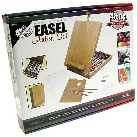 All Media 48-Piece Easel Artist Set - Royal Brush