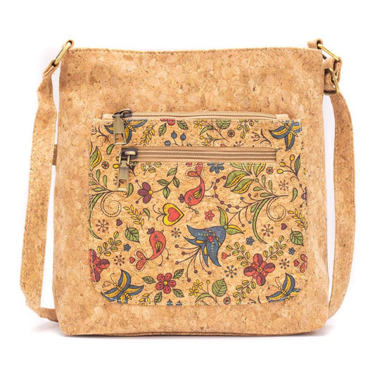 Butterflies Cork Crossbody Bag