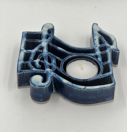 Music Tealight Holder - Stoneware Bay Pottery