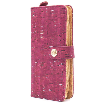 Shimmer Cork Wallet with Magnetic closure