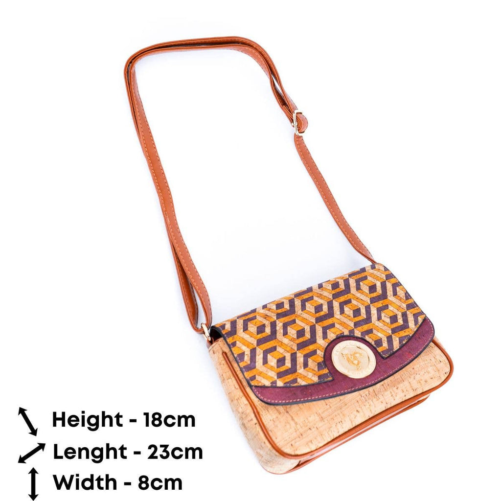 Natural Cork Printed Sling Bag MBC