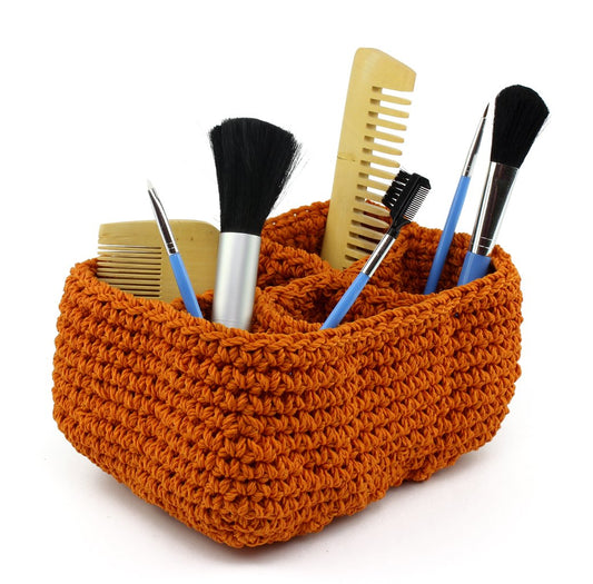 HandMade Crochet Magnificent Makeup Basket
