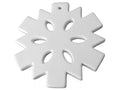 Flat Snowflake Ornament Bisqueware