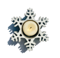 Snowflake CandlePot - Stoneware Pottery