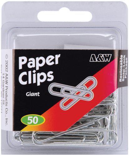 Paper Clips-Giant- Silver 50/Pkg - Regular