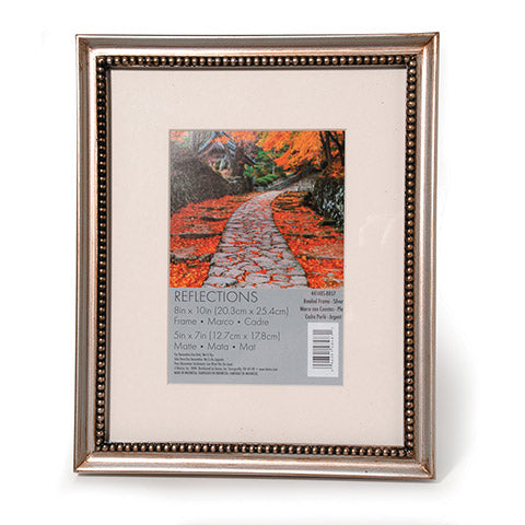 Bead Frame - Silver - 8 x 10 inches - Holds 5 x 7 inch Photo