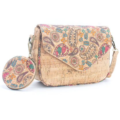 Cork Summer Pattern Printed Women's Crossbody Bag