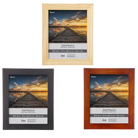 Frame - Wood - 3 Assorted Colors - 8 x 10 inches